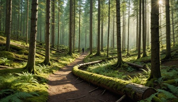 Itinéraires de randonnée en forêt